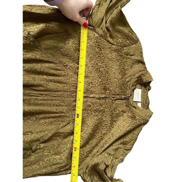 Anthropologie Mauve Silky Bomber Jacket size S Zip Up - Picture 4 of 12